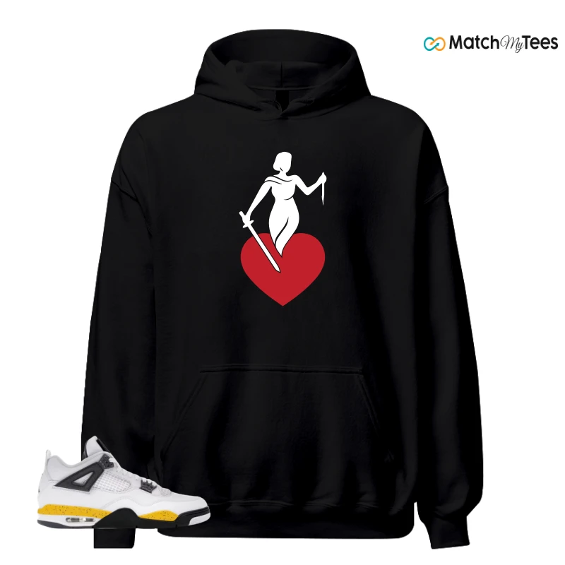 NIKE AIR JORDAN 4 RARE AIR TOUR YELLOW SNEAKER Matching Tees hoodie