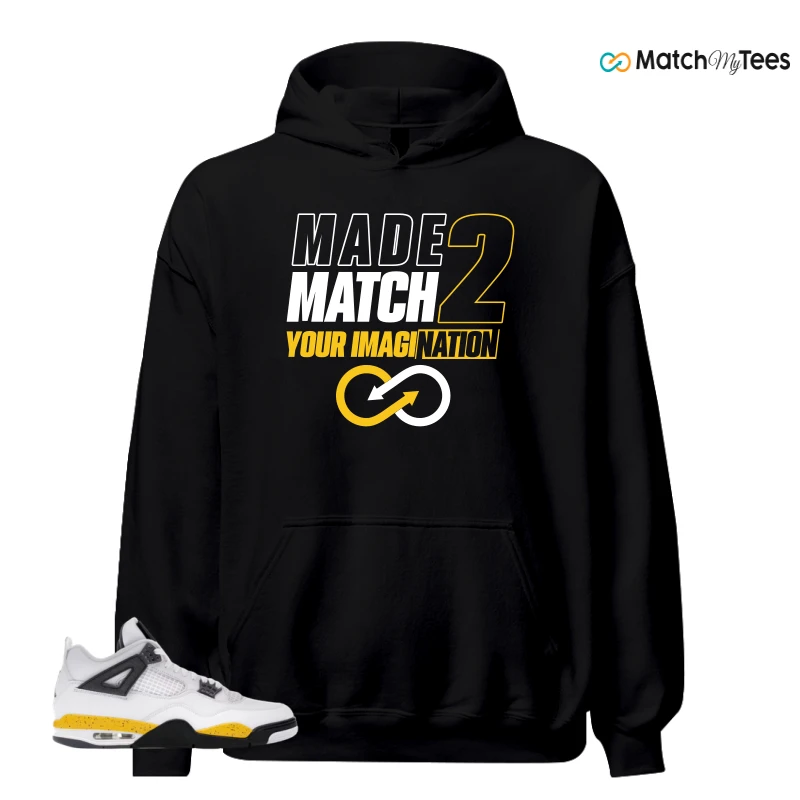NIKE AIR JORDAN 4 RARE AIR TOUR YELLOW SNEAKER Matching Tees hoodie
