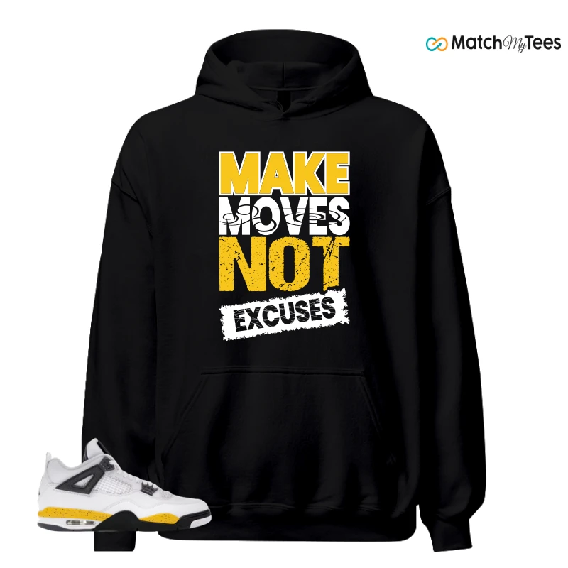 NIKE AIR JORDAN 4 RARE AIR TOUR YELLOW SNEAKER Matching Tees hoodie