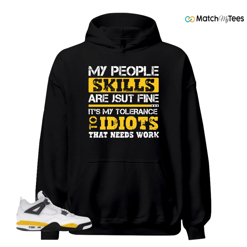 NIKE AIR JORDAN 4 RARE AIR TOUR YELLOW SNEAKER Matching Tees hoodie
