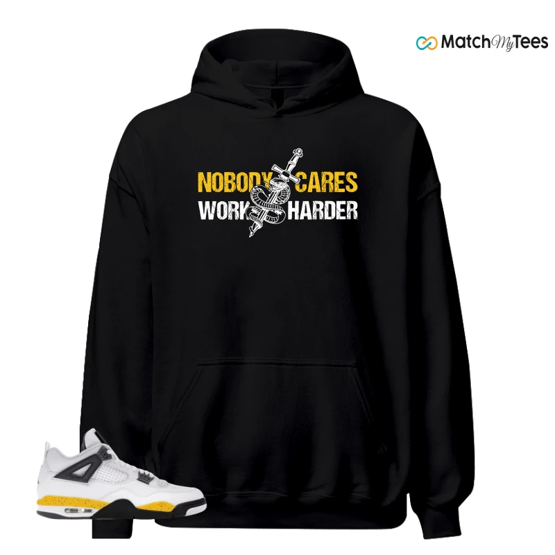NIKE AIR JORDAN 4 RARE AIR TOUR YELLOW SNEAKER Matching Tees hoodie