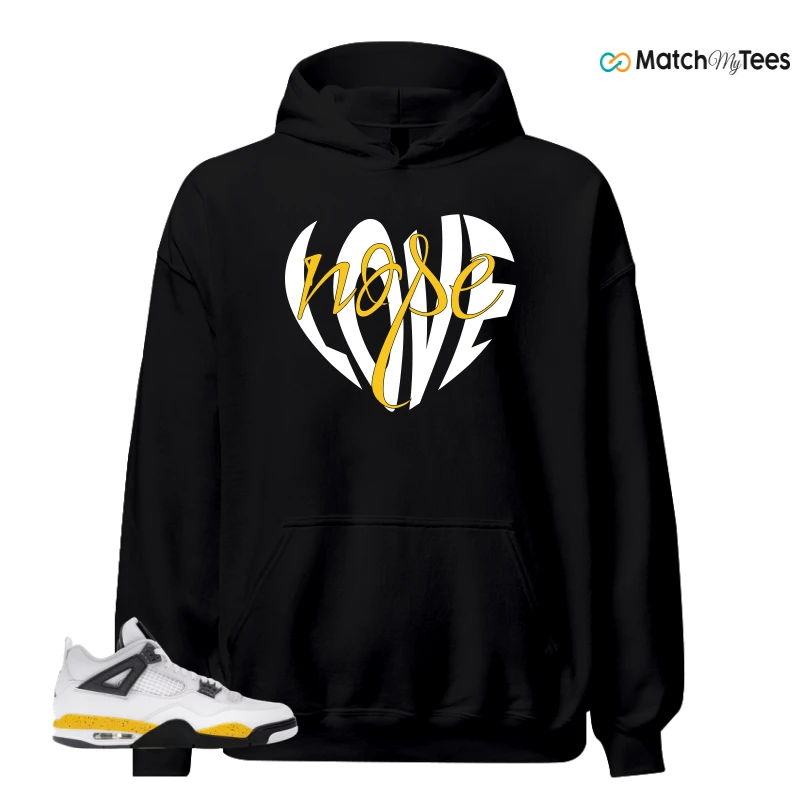NIKE AIR JORDAN 4 RARE AIR TOUR YELLOW SNEAKER Matching Tees hoodie