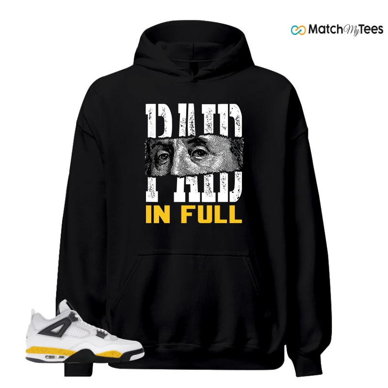 NIKE AIR JORDAN 4 RARE AIR TOUR YELLOW SNEAKER Matching Tees hoodie