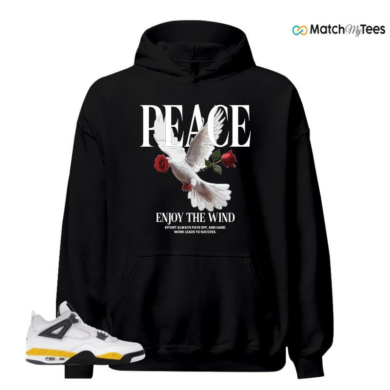 NIKE AIR JORDAN 4 RARE AIR TOUR YELLOW SNEAKER Matching Tees hoodie