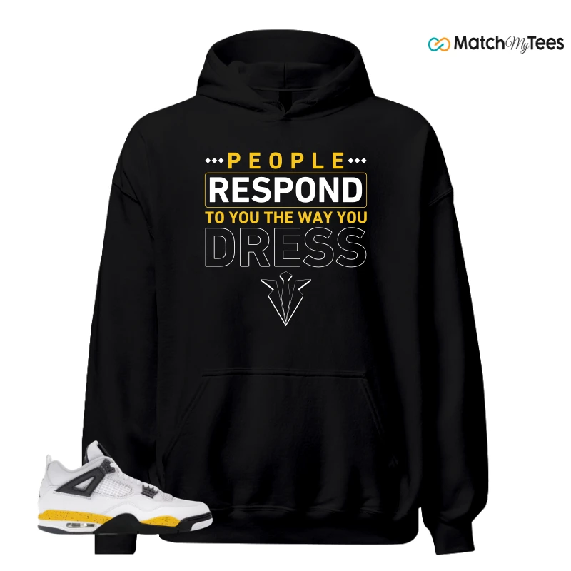 NIKE AIR JORDAN 4 RARE AIR TOUR YELLOW SNEAKER Matching Tees hoodie