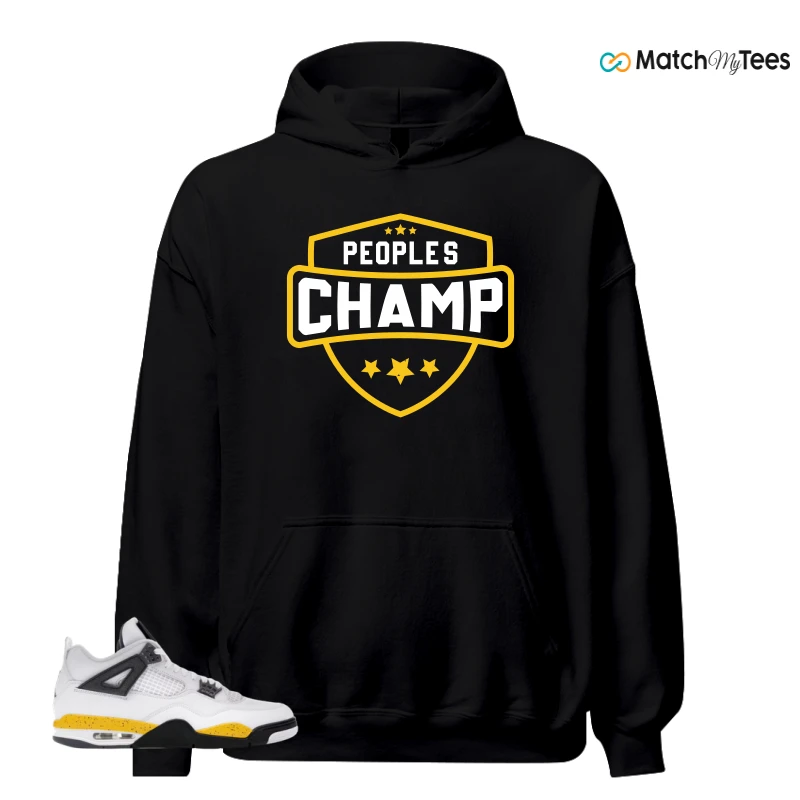 NIKE AIR JORDAN 4 RARE AIR TOUR YELLOW SNEAKER Matching Tees hoodie