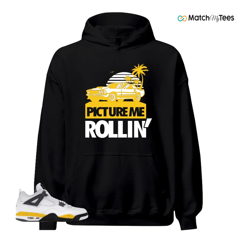 NIKE AIR JORDAN 4 RARE AIR TOUR YELLOW SNEAKER Matching Tees hoodie