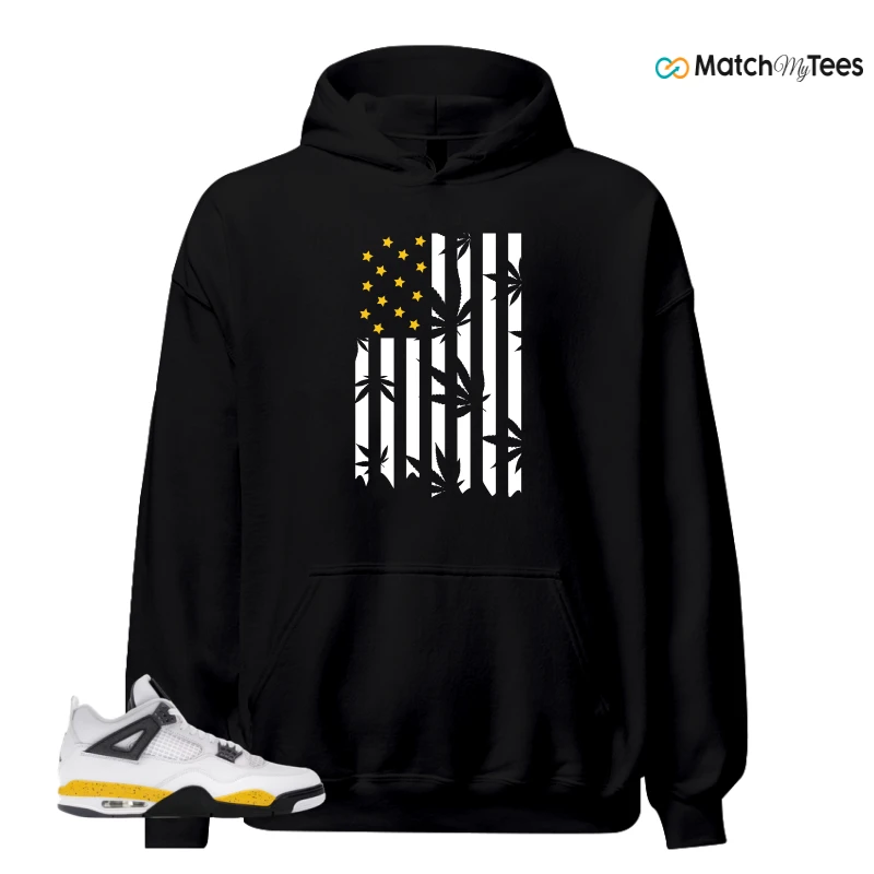 NIKE AIR JORDAN 4 RARE AIR TOUR YELLOW SNEAKER Matching Tees hoodie