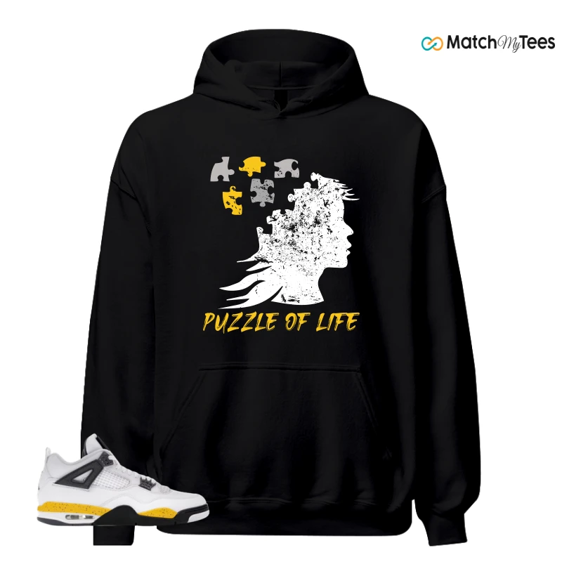 NIKE AIR JORDAN 4 RARE AIR TOUR YELLOW SNEAKER Matching Tees hoodie