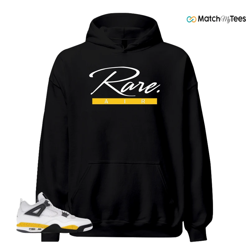 NIKE AIR JORDAN 4 RARE AIR TOUR YELLOW SNEAKER Matching Tees hoodie