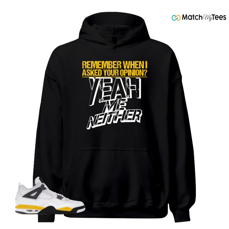 NIKE AIR JORDAN 4 RARE AIR TOUR YELLOW SNEAKER Matching Tees hoodie