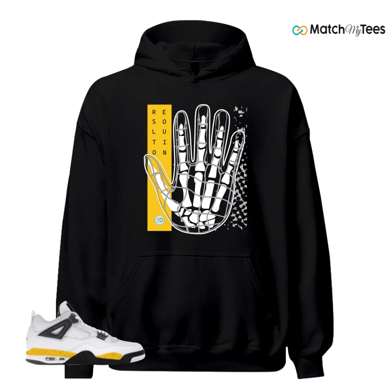 NIKE AIR JORDAN 4 RARE AIR TOUR YELLOW SNEAKER Matching Tees hoodie