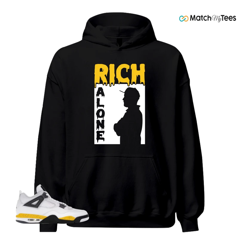 NIKE AIR JORDAN 4 RARE AIR TOUR YELLOW SNEAKER Matching Tees hoodie