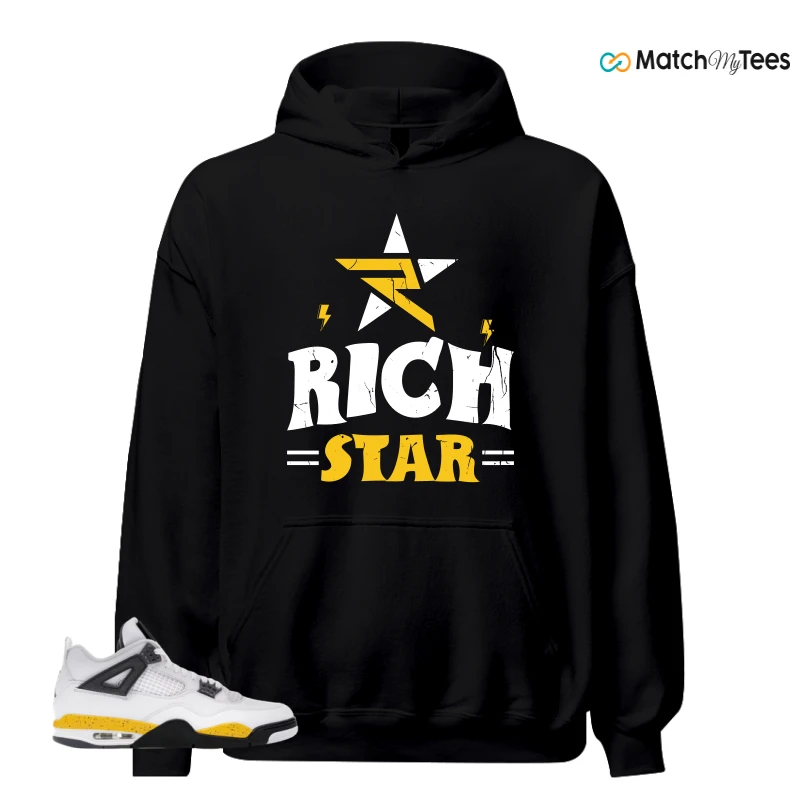 NIKE AIR JORDAN 4 RARE AIR TOUR YELLOW SNEAKER Matching Tees hoodie