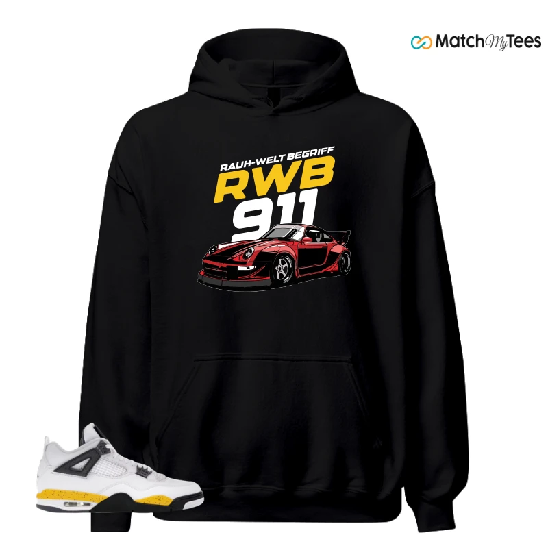 NIKE AIR JORDAN 4 RARE AIR TOUR YELLOW SNEAKER Matching Tees hoodie