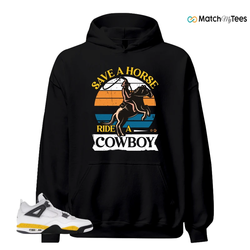 NIKE AIR JORDAN 4 RARE AIR TOUR YELLOW SNEAKER Matching Tees hoodie