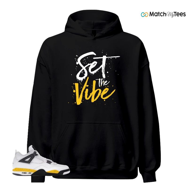 NIKE AIR JORDAN 4 RARE AIR TOUR YELLOW SNEAKER Matching Tees hoodie