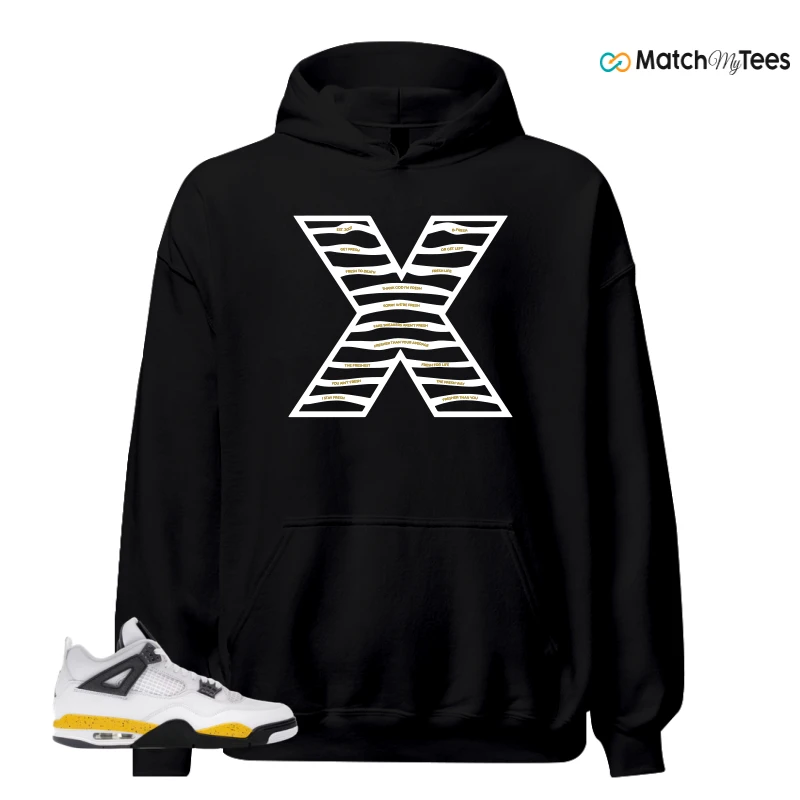 NIKE AIR JORDAN 4 RARE AIR TOUR YELLOW SNEAKER Matching Tees hoodie