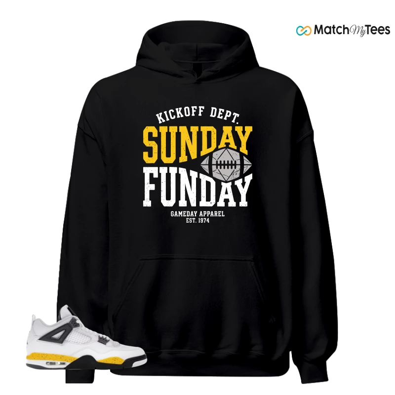 NIKE AIR JORDAN 4 RARE AIR TOUR YELLOW SNEAKER Matching Tees hoodie