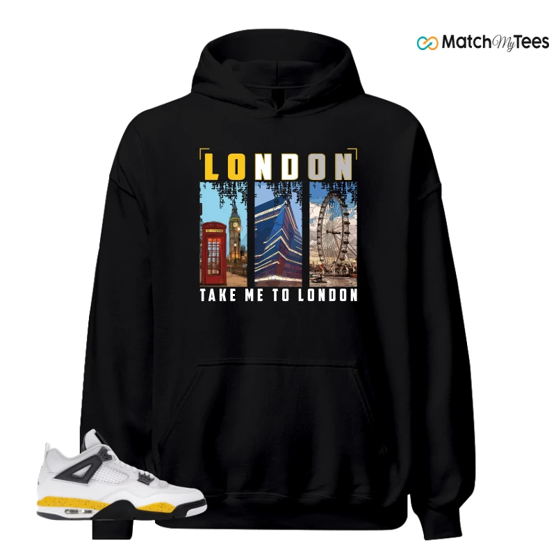 NIKE AIR JORDAN 4 RARE AIR TOUR YELLOW SNEAKER Matching Tees hoodie