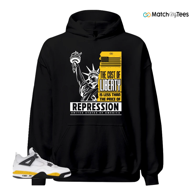 NIKE AIR JORDAN 4 RARE AIR TOUR YELLOW SNEAKER Matching Tees hoodie