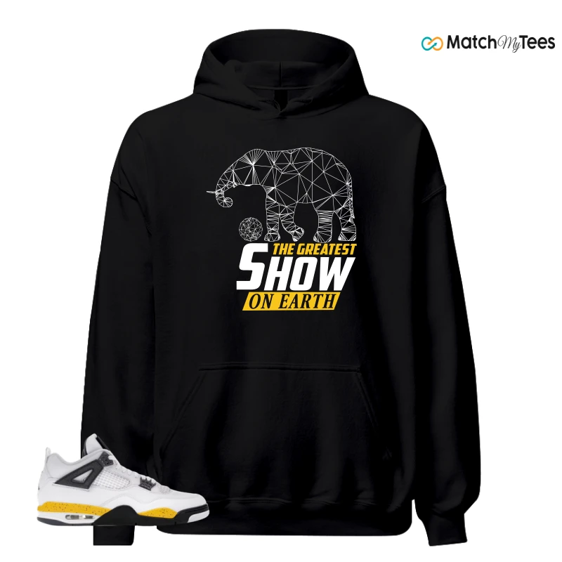NIKE AIR JORDAN 4 RARE AIR TOUR YELLOW SNEAKER Matching Tees hoodie