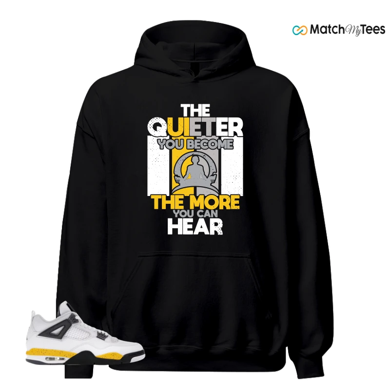 NIKE AIR JORDAN 4 RARE AIR TOUR YELLOW SNEAKER Matching Tees hoodie