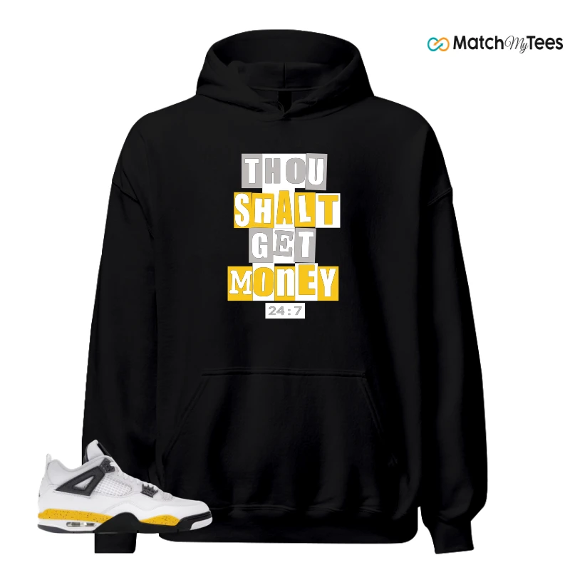 NIKE AIR JORDAN 4 RARE AIR TOUR YELLOW SNEAKER Matching Tees hoodie