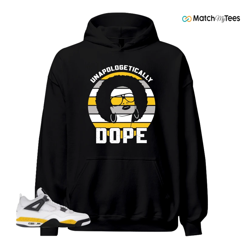 NIKE AIR JORDAN 4 RARE AIR TOUR YELLOW SNEAKER Matching Tees hoodie