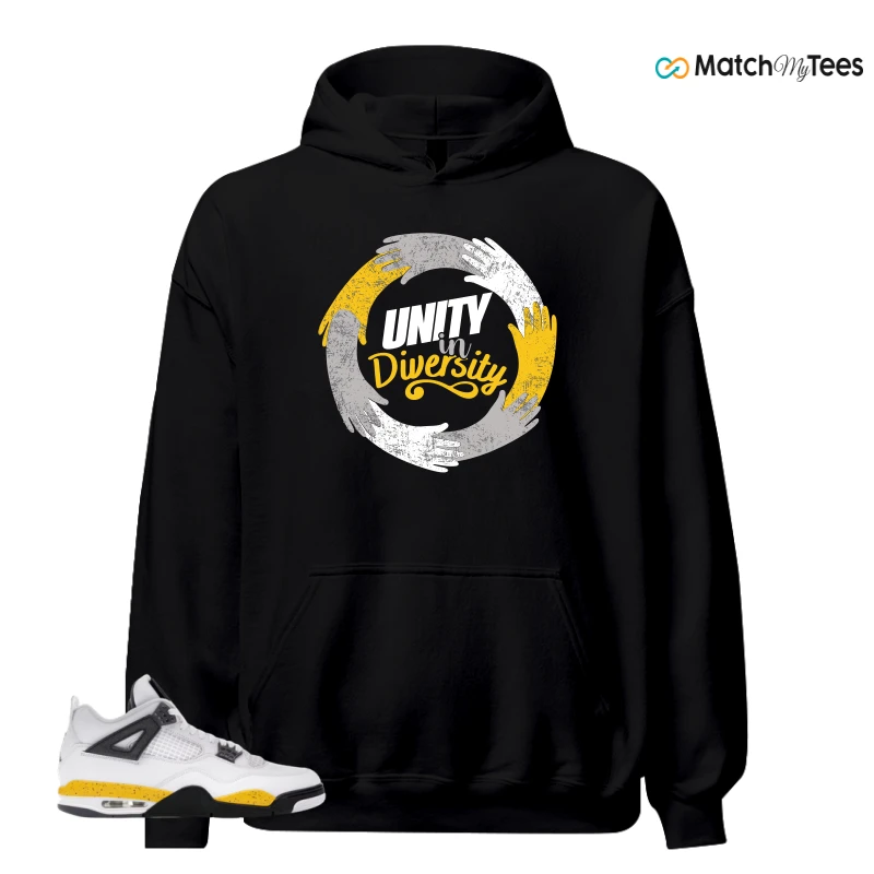 NIKE AIR JORDAN 4 RARE AIR TOUR YELLOW SNEAKER Matching Tees hoodie