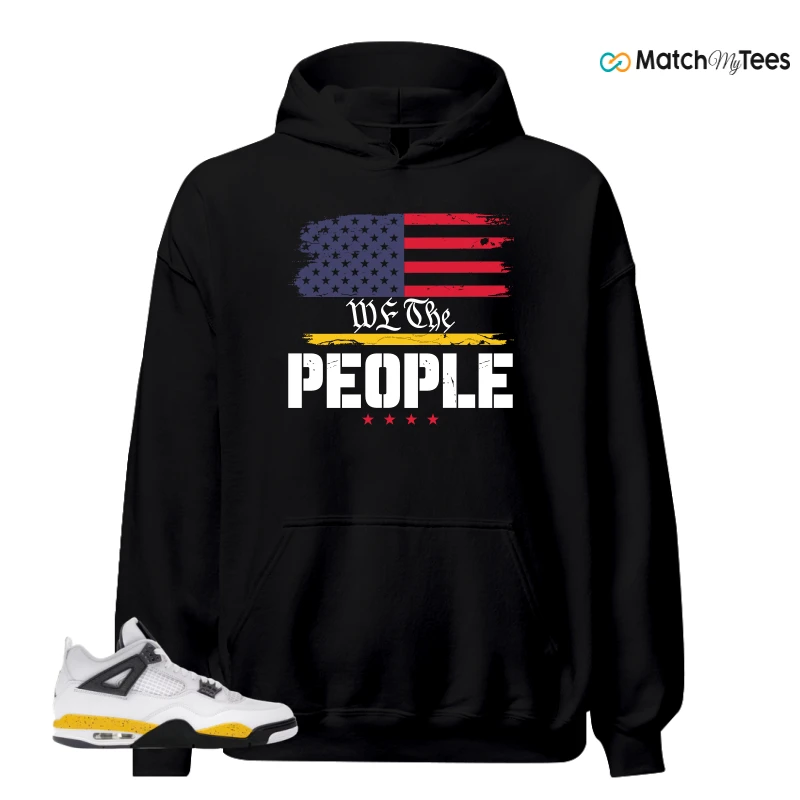 NIKE AIR JORDAN 4 RARE AIR TOUR YELLOW SNEAKER Matching Tees hoodie