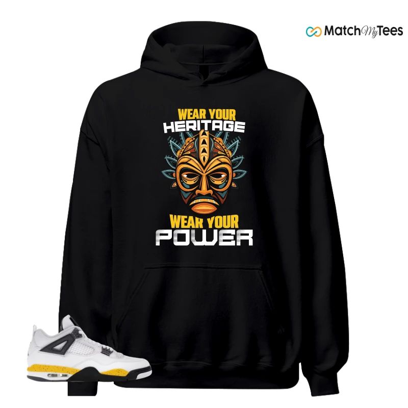 NIKE AIR JORDAN 4 RARE AIR TOUR YELLOW SNEAKER Matching Tees hoodie