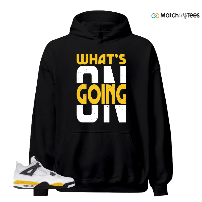 NIKE AIR JORDAN 4 RARE AIR TOUR YELLOW SNEAKER Matching Tees hoodie