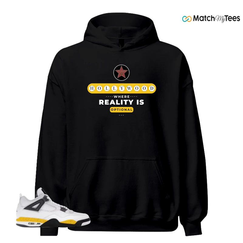 NIKE AIR JORDAN 4 RARE AIR TOUR YELLOW SNEAKER Matching Tees hoodie