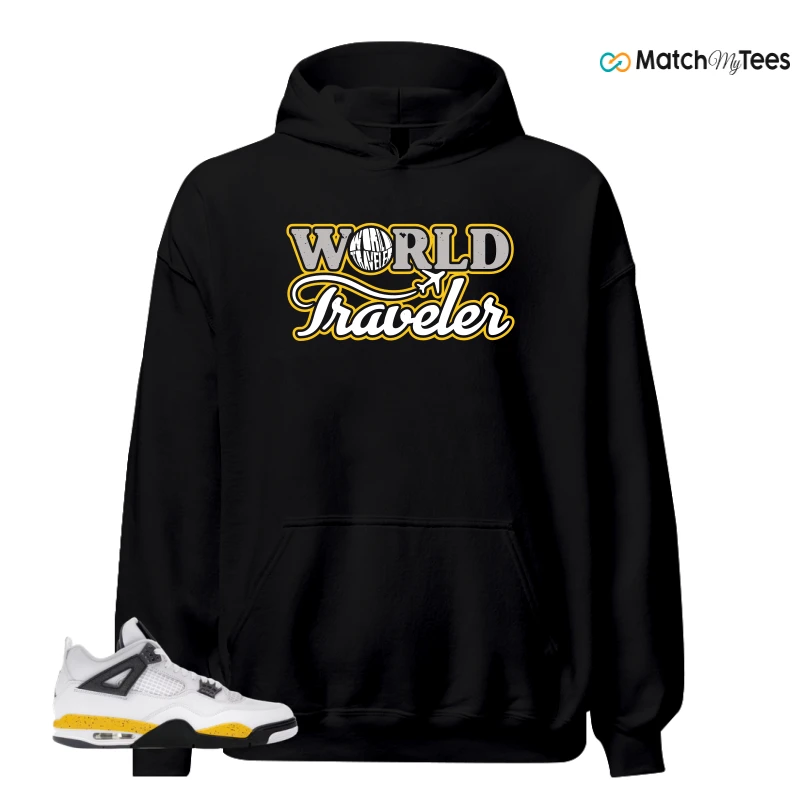 NIKE AIR JORDAN 4 RARE AIR TOUR YELLOW SNEAKER Matching Tees hoodie