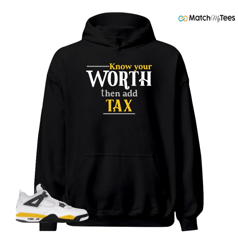 NIKE AIR JORDAN 4 RARE AIR TOUR YELLOW SNEAKER Matching Tees hoodie