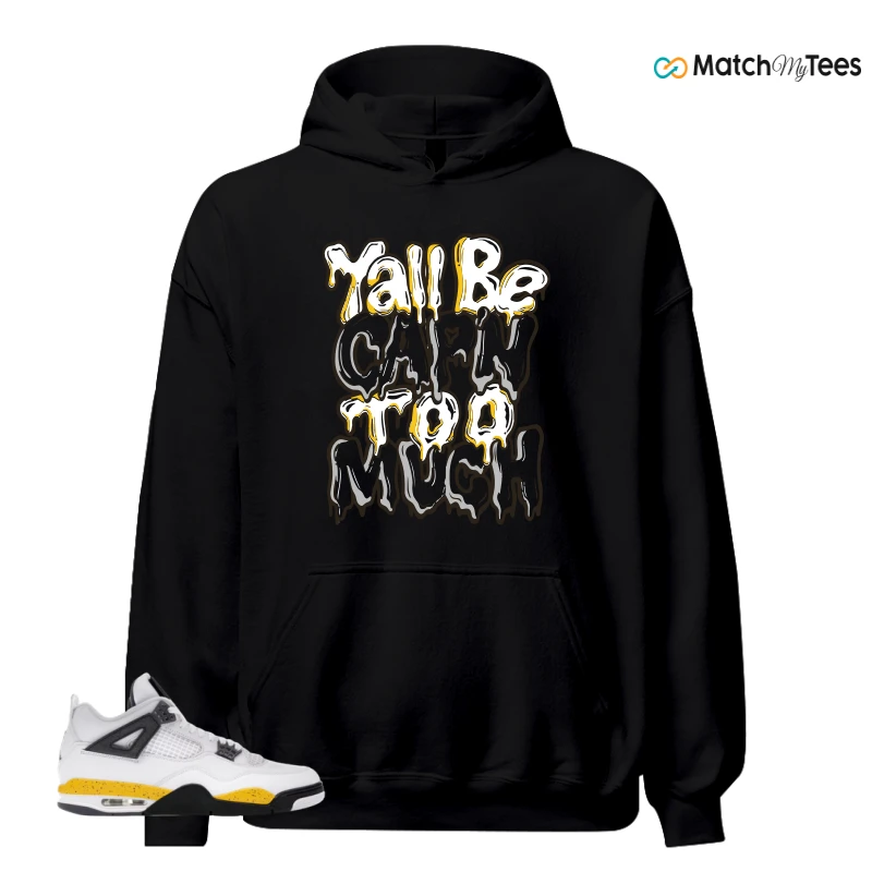 NIKE AIR JORDAN 4 RARE AIR TOUR YELLOW SNEAKER Matching Tees hoodie
