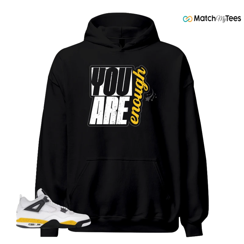 NIKE AIR JORDAN 4 RARE AIR TOUR YELLOW SNEAKER Matching Tees hoodie