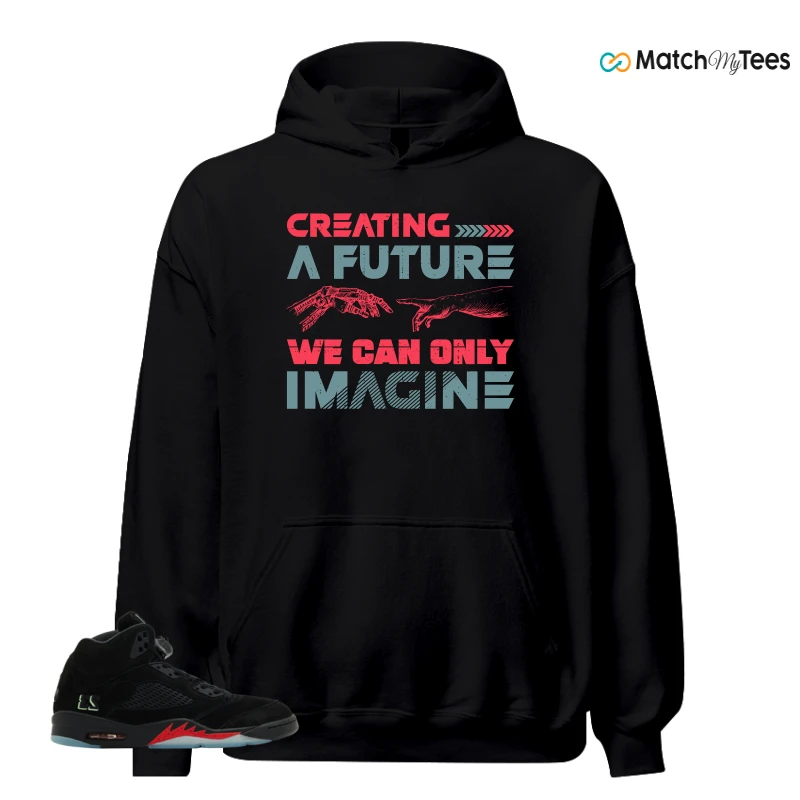 NIKE AIR JORDAN 5 RETRO HALLOWEEN SNEAKER Matching Tees hoodie