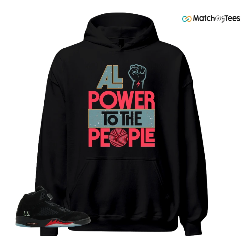 NIKE AIR JORDAN 5 RETRO HALLOWEEN SNEAKER Matching Tees hoodie
