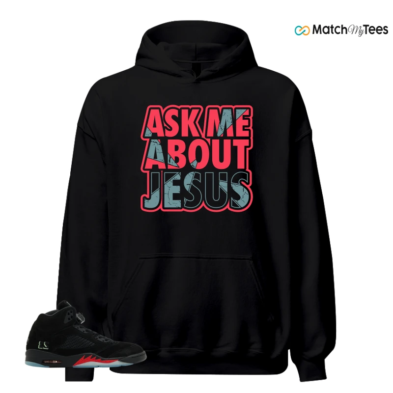 NIKE AIR JORDAN 5 RETRO HALLOWEEN SNEAKER Matching Tees hoodie