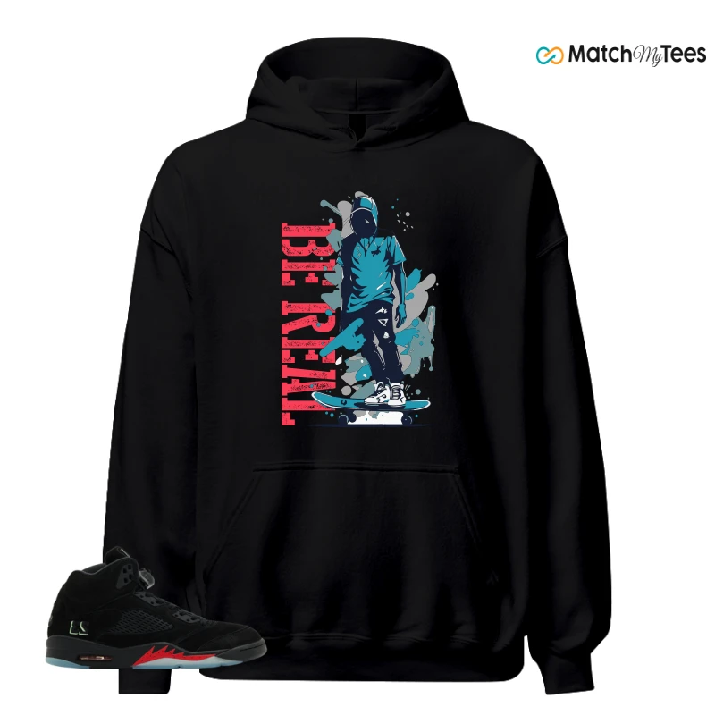 NIKE AIR JORDAN 5 RETRO HALLOWEEN SNEAKER Matching Tees hoodie