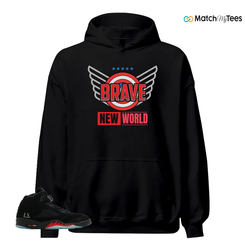 NIKE AIR JORDAN 5 RETRO HALLOWEEN SNEAKER Matching Tees hoodie