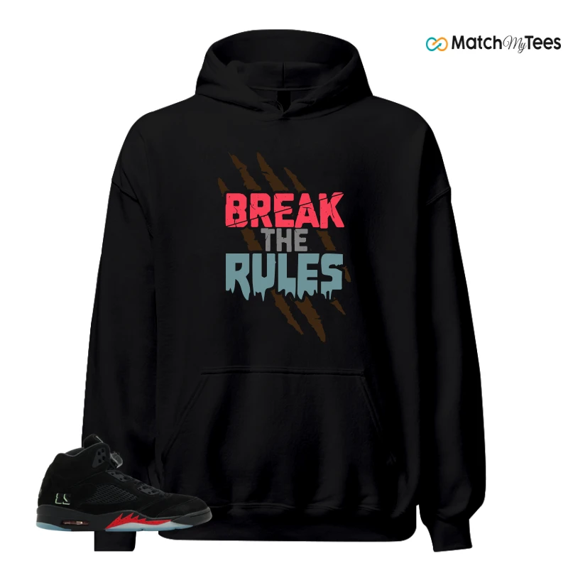 NIKE AIR JORDAN 5 RETRO HALLOWEEN SNEAKER Matching Tees hoodie