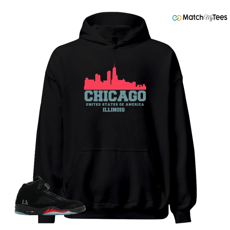 NIKE AIR JORDAN 5 RETRO HALLOWEEN SNEAKER Matching Tees hoodie