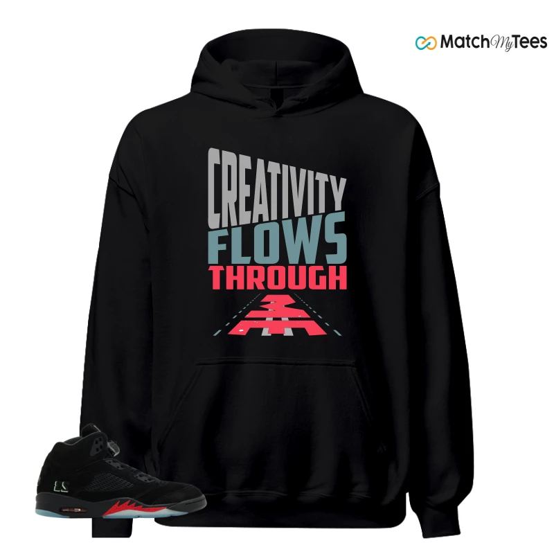 NIKE AIR JORDAN 5 RETRO HALLOWEEN SNEAKER Matching Tees hoodie