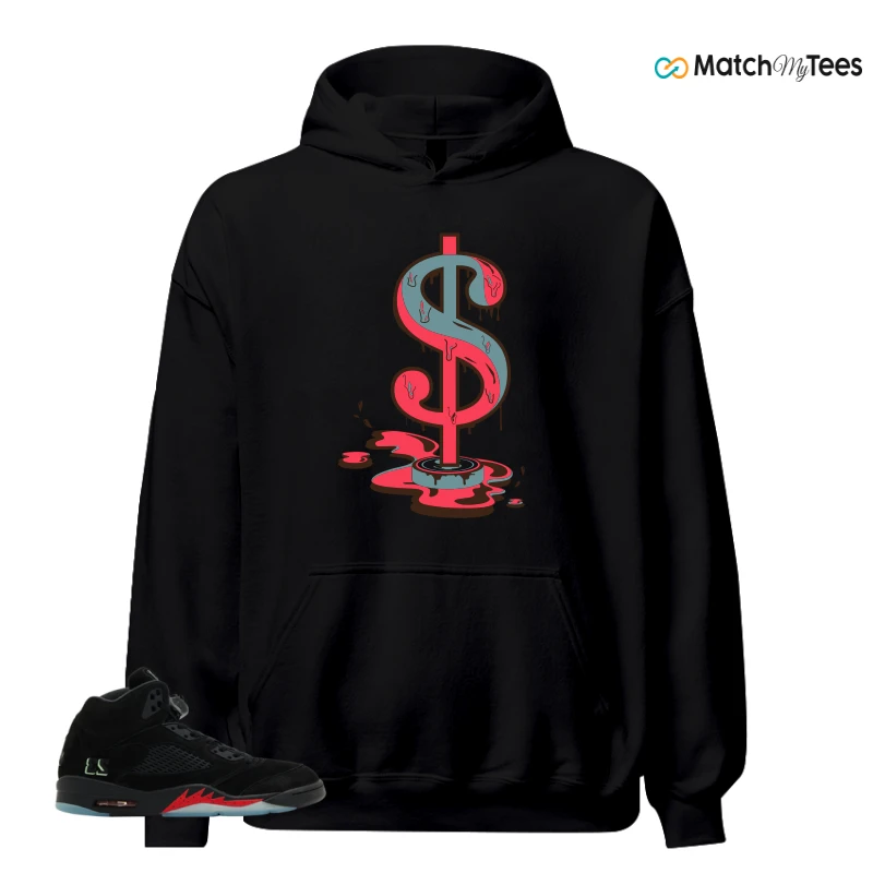 NIKE AIR JORDAN 5 RETRO HALLOWEEN SNEAKER Matching Tees hoodie