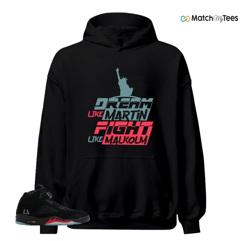 NIKE AIR JORDAN 5 RETRO HALLOWEEN SNEAKER Matching Tees hoodie