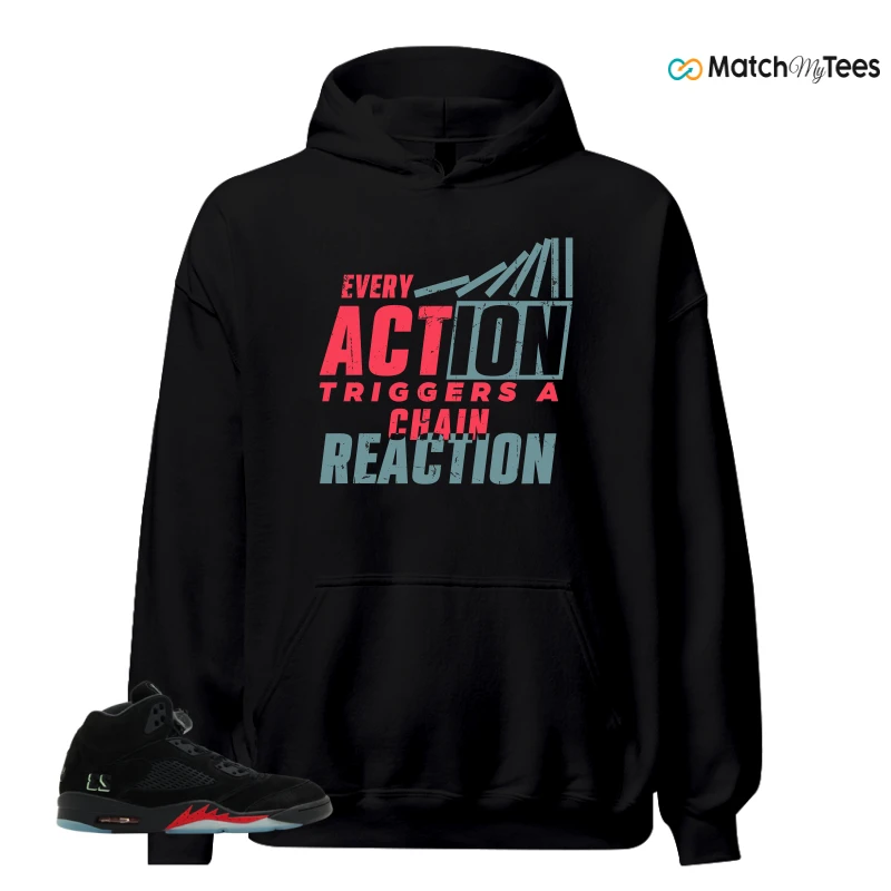 NIKE AIR JORDAN 5 RETRO HALLOWEEN SNEAKER Matching Tees hoodie
