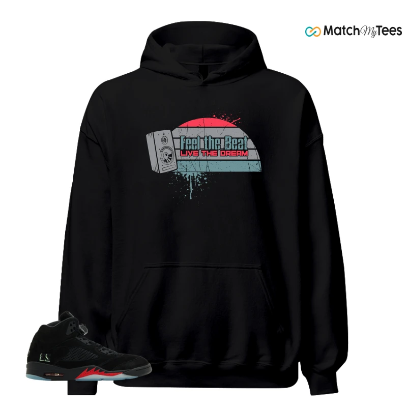 NIKE AIR JORDAN 5 RETRO HALLOWEEN SNEAKER Matching Tees hoodie